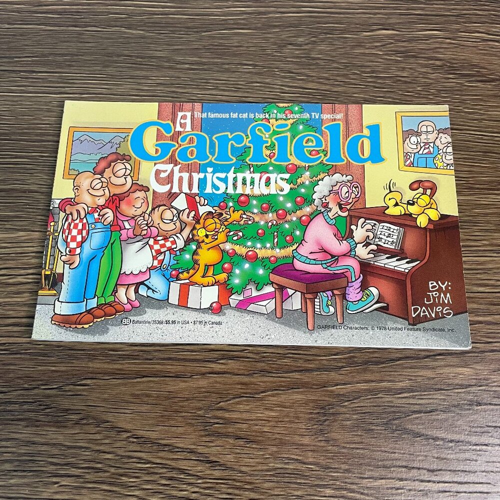 Vintage 1987 A Garfield Christmas Comic Book by Jim Davis Paperback